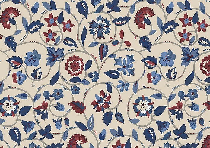 Land & Shore Esther (Blackout), Blue Red - Twist&Fit Roller Blind - Image 6
